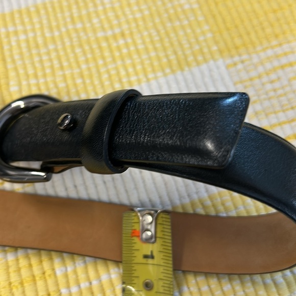 The Worth Collection Black LEATHER BELT C101BT15